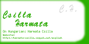 csilla harmata business card
